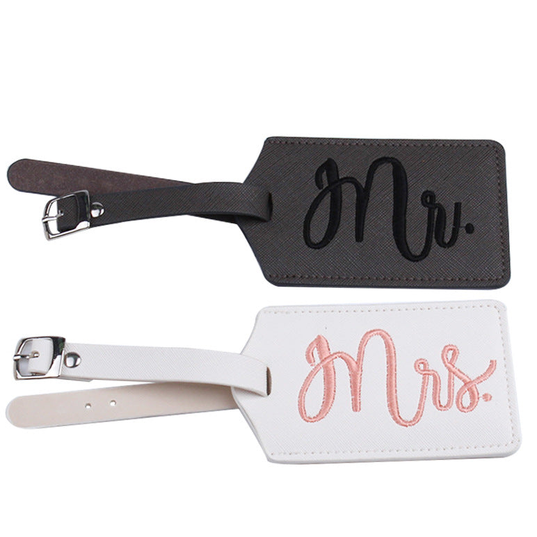 AFF239--Mr & Mrs Luggage Tag - Wforwedding