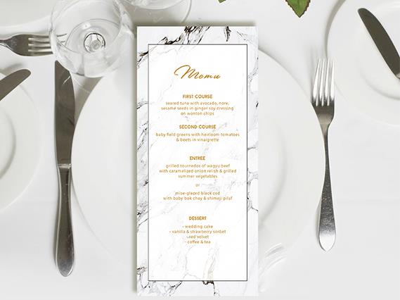 Wedding Menu card--424MN - Wforwedding