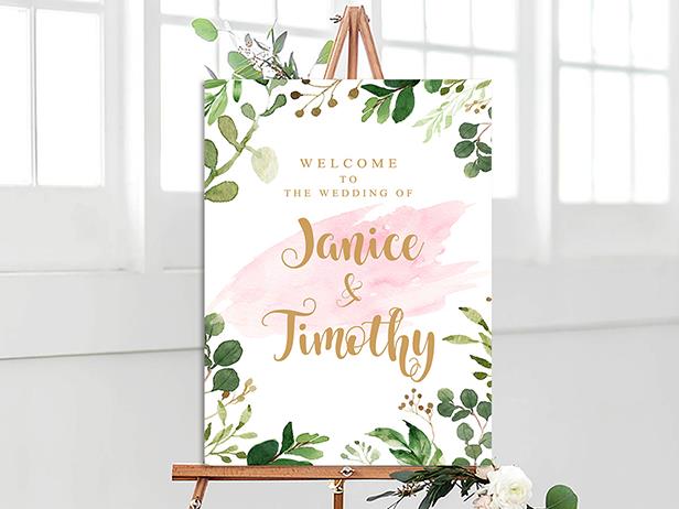 Wedding Signage, welcome board--105BD - Wforwedding