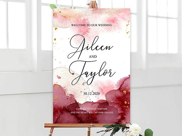 Wedding Signage, welcome board--106BD - Wforwedding