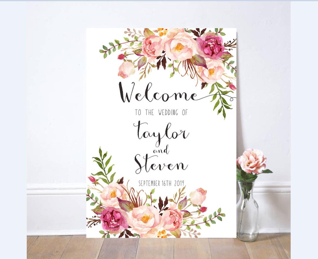 Wedding Signage, welcome board--121BD - Wforwedding