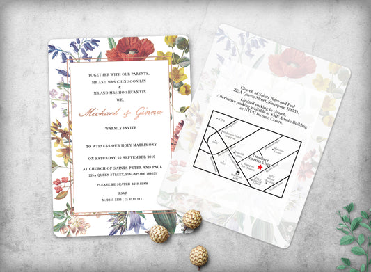 Wedding Invitation Cards--314FD - Wforwedding