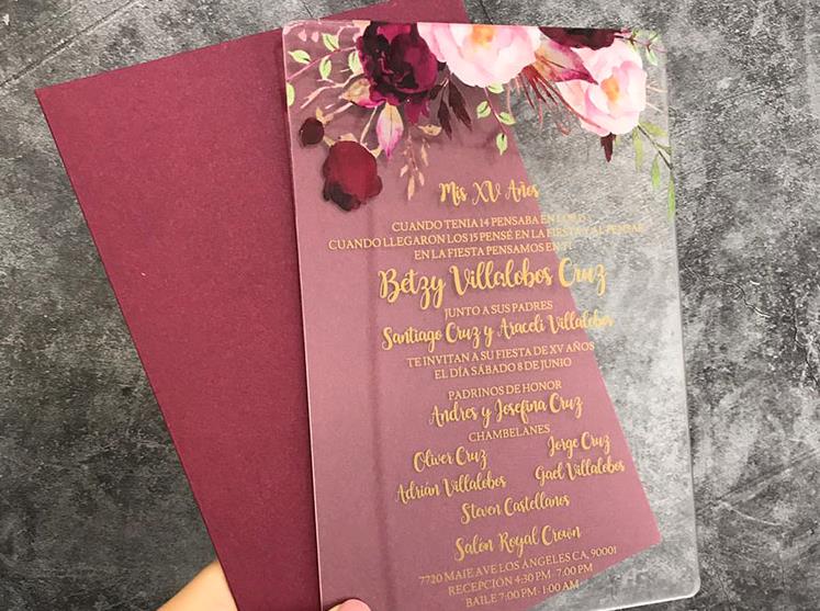 Wedding Acrylic Invitation Card--711AC - Wforwedding