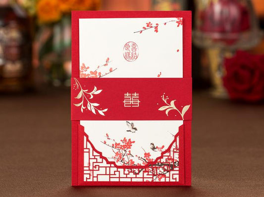 Wedding Invitation Card-223YC - Wforwedding