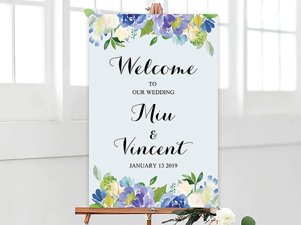 Wedding Signage, welcome board--114BD - Wforwedding