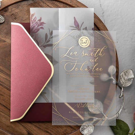 Pvc Invitation Acrylic Invitation – Wforwedding